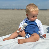 Petit Crabe Sapphire/White Raglan Uv-Skjorte L/S