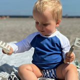 Petit Crabe Sapphire/White Raglan Uv-Skjorte L/S