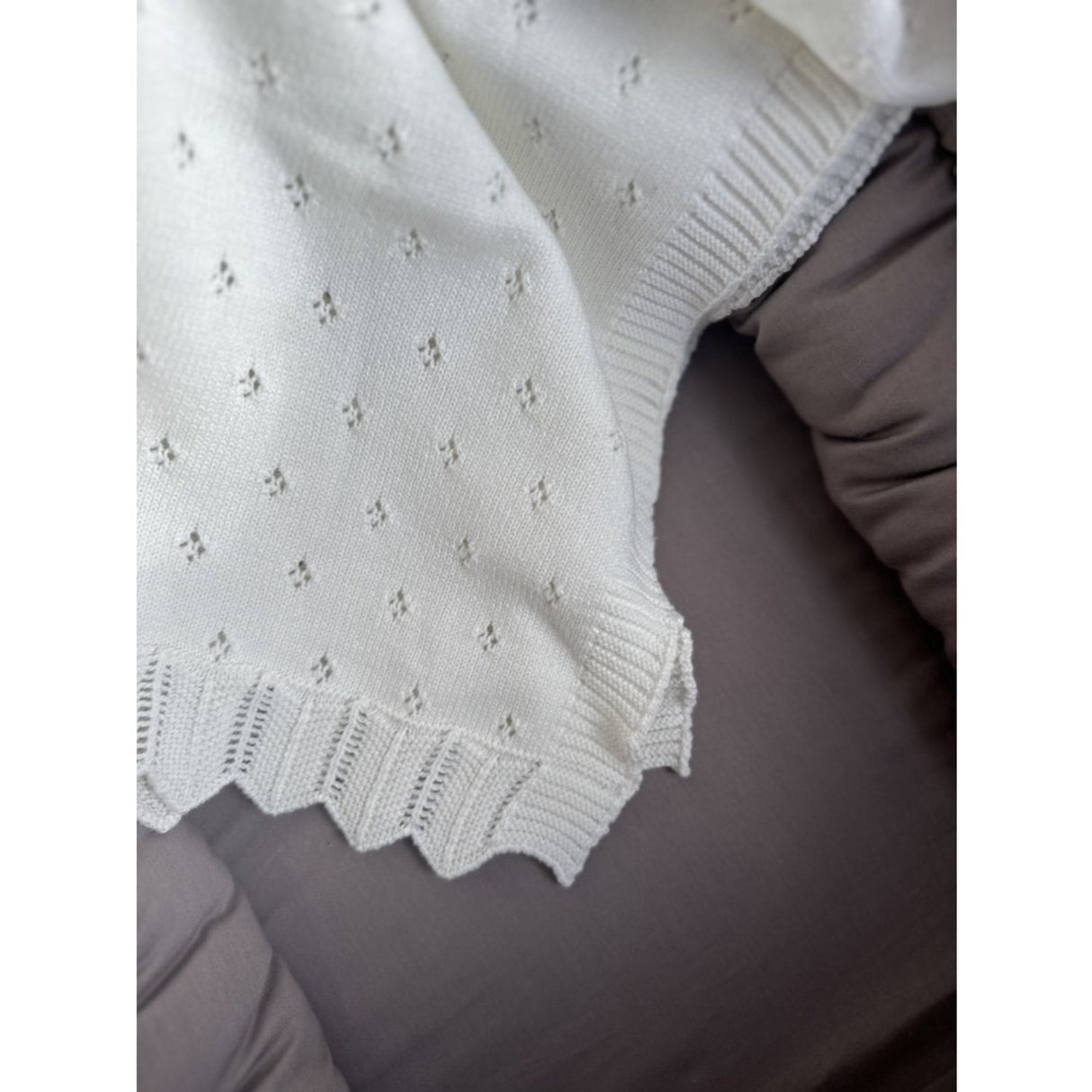 Vanilla COPENHAGEN Milk Strikket Teppe Baby