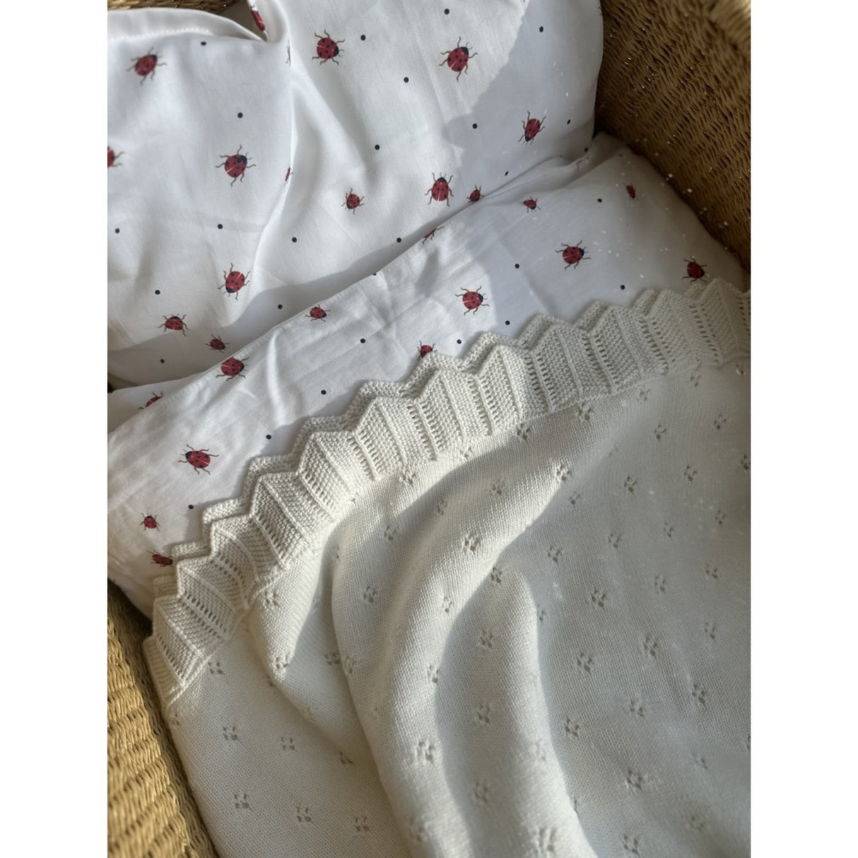 Vanilla COPENHAGEN Milk Strikket Teppe Baby