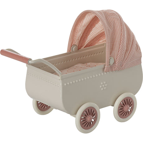 Maileg Pram, Mouse - Coral