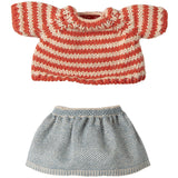 Maileg Strikket Sweater Og Skirt, Big Sister Mouse