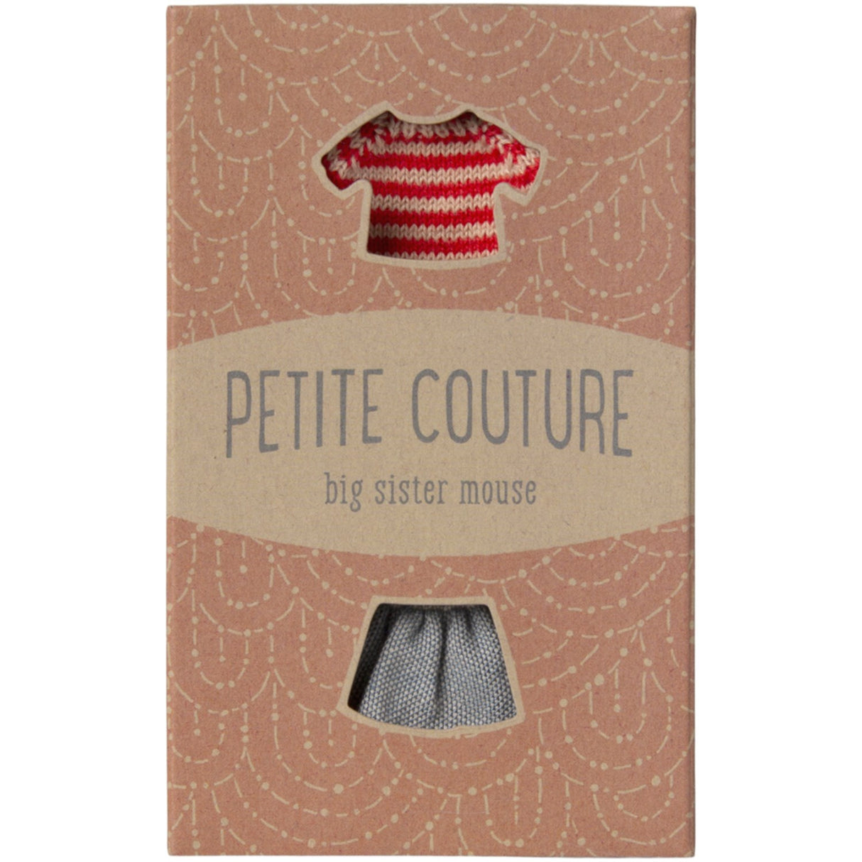 Maileg Strikket Sweater Og Skirt, Big Sister Mouse