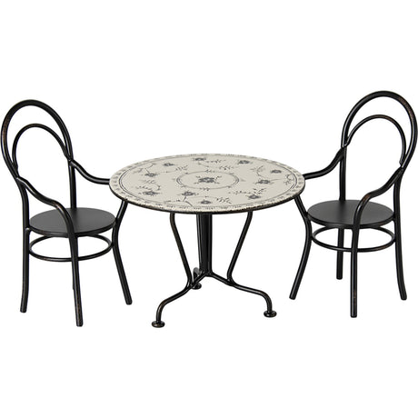 Maileg Dining Table Sett W. 2 Chairs, Miniature