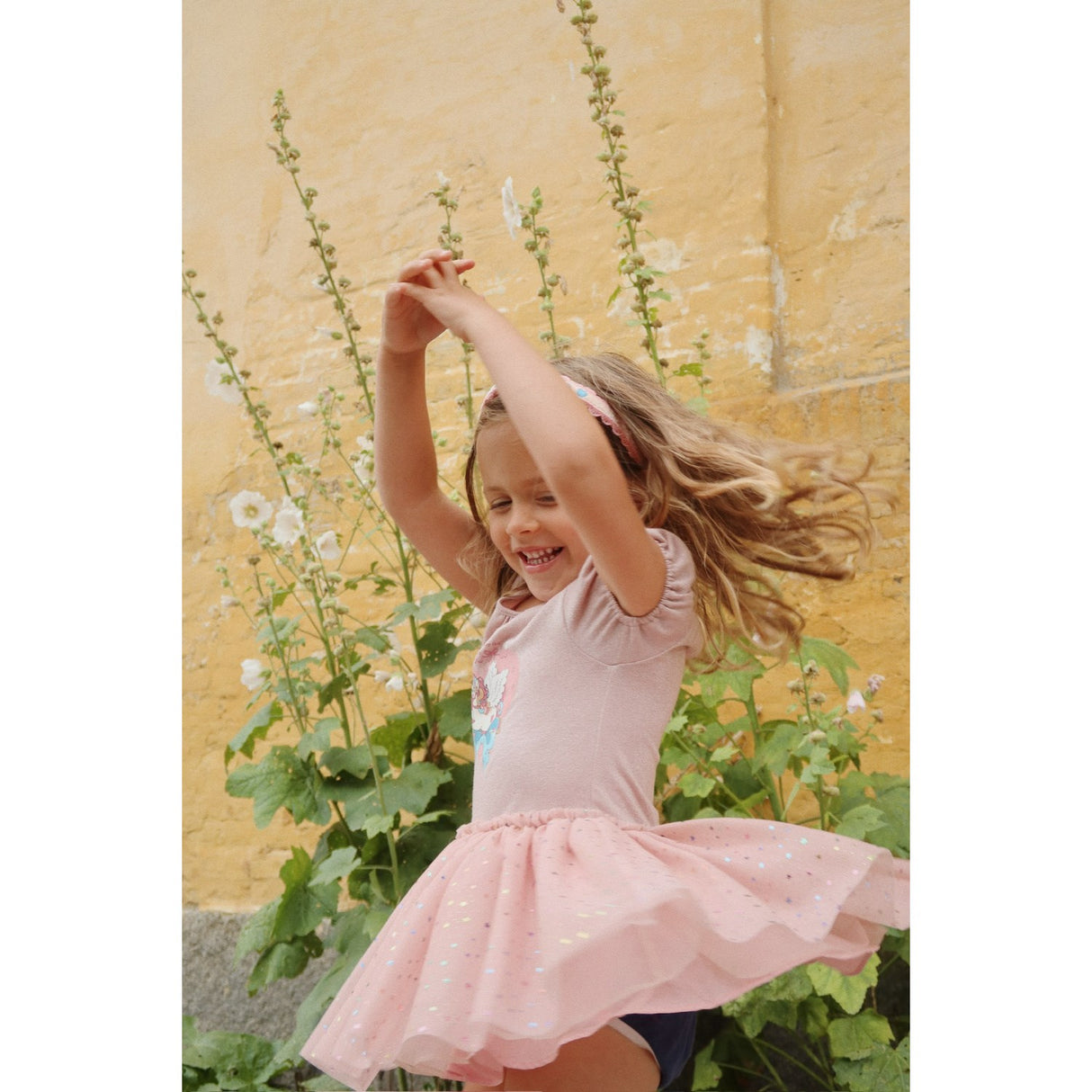 Konges Sløjd Fairy Etoile Holographic Pink Ada Fairy Ballerinasko Glitter Kjole