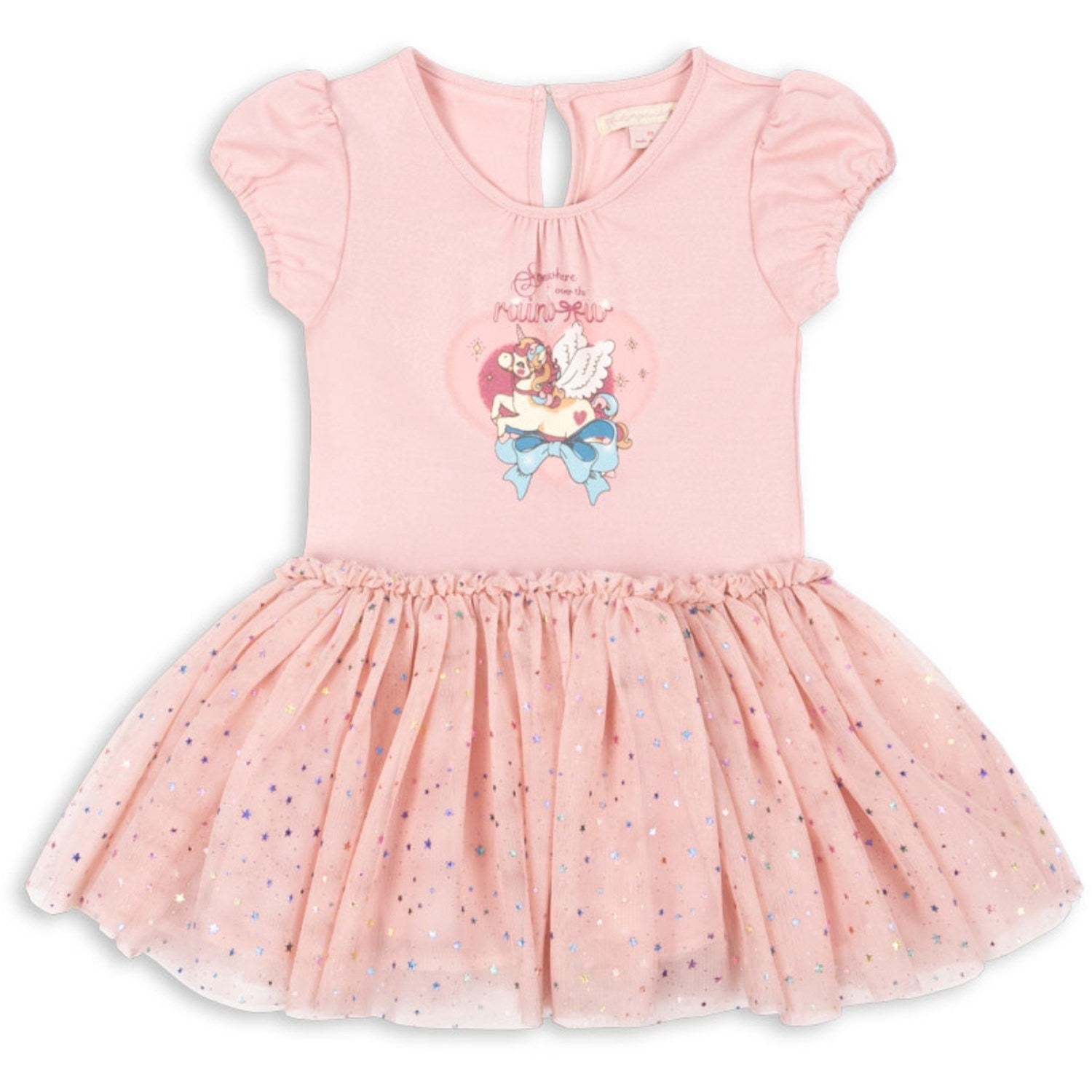 Konges Sløjd Fairy Etoile Holographic Pink Ada Fairy Ballerinasko Glitter Kjole