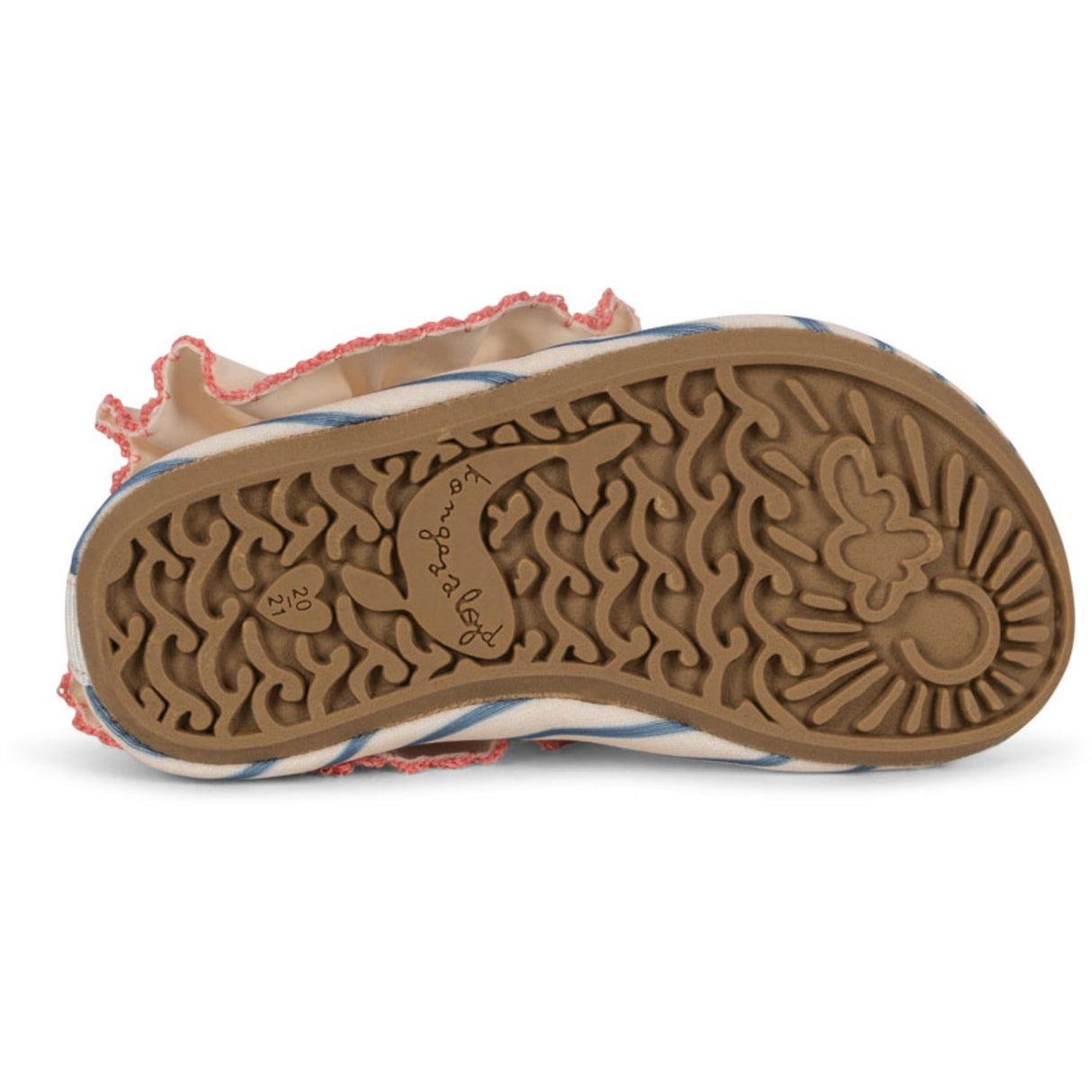 Konges Sløjd Blue Stripe Gina Frill Badesko