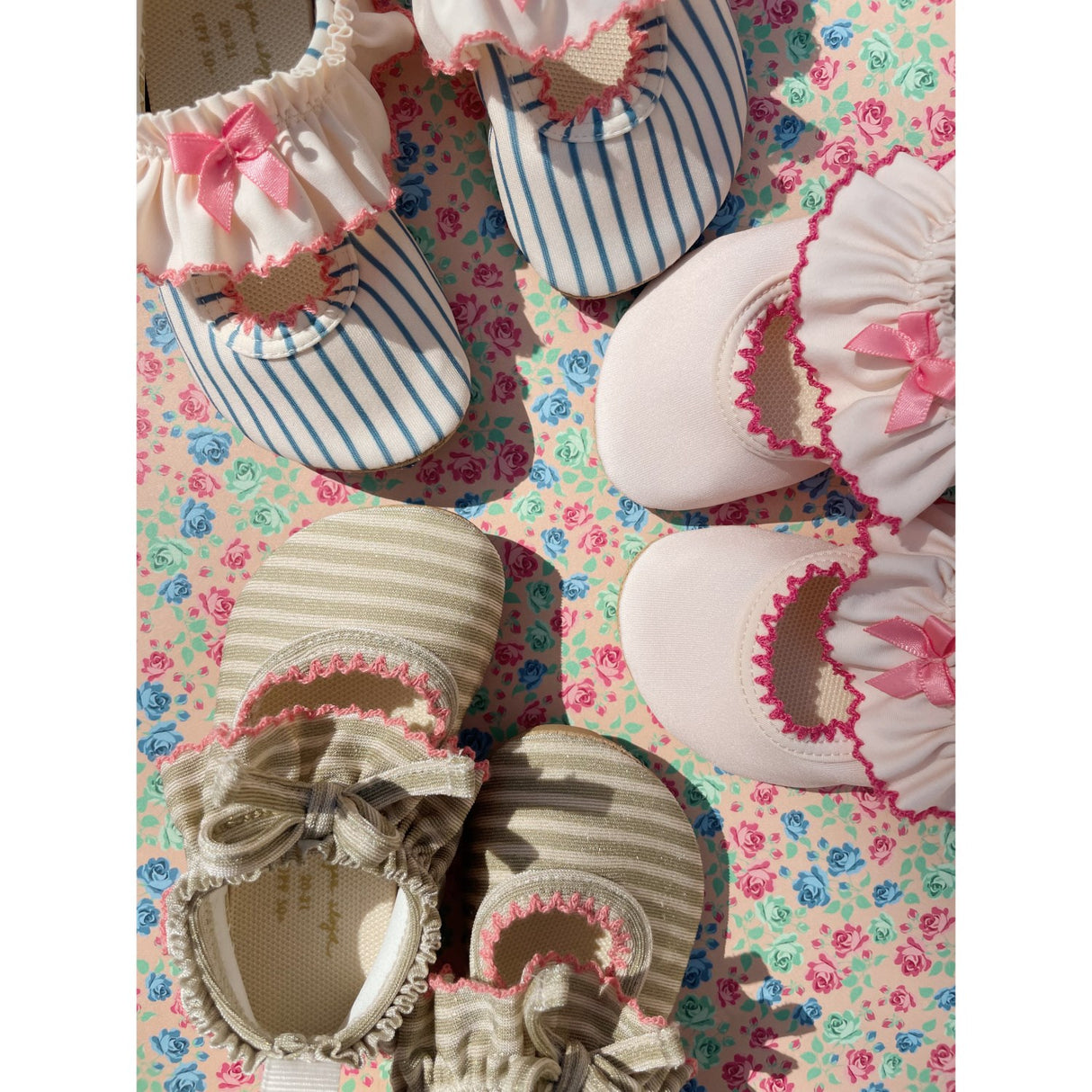 Konges Sløjd Blue Stripe Gina Frill Badesko