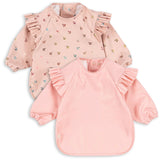 Konges Sløjd Cherry Sparkle 2 Pack Dinner Smekke Med Ermer og Frill
