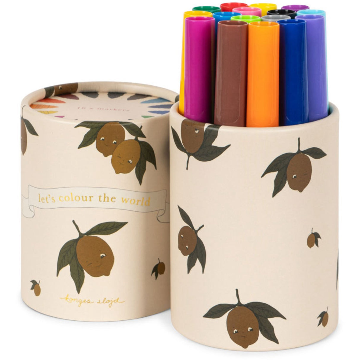 Konges Sløjd Lemon My Little Marker Sett Fsc