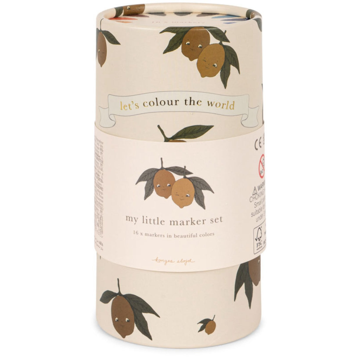 Konges Sløjd Lemon My Little Marker Sett Fsc