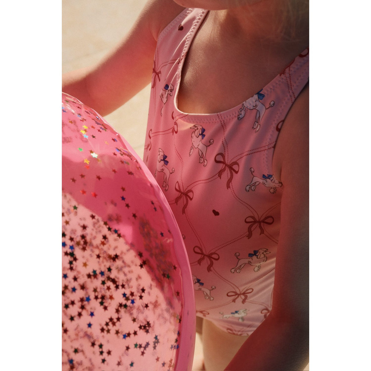 Konges Sløjd Transparent Pink Transparent Strand Ball