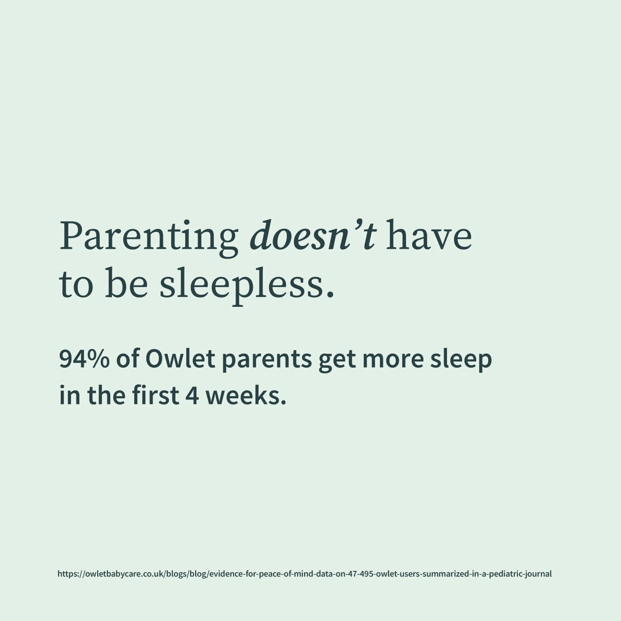 Owlet Mint Dream Strømpe