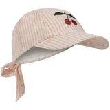 Konges Sløjd Peony Stripe Ellie Bue Caps Gots