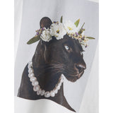 Name It Bright White Panther Nkfvotea Ss Nreg Topp