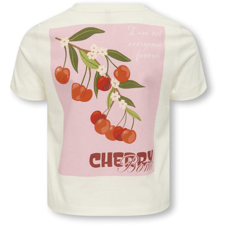kids ONLY Cloud Dancer Cherry Kogannbel-Sun Life S/S Kort Tee Cs Jrs