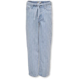 kids ONLY Light Blue Denim Stripe Koggianna Mw Straight Stripe Dnm York