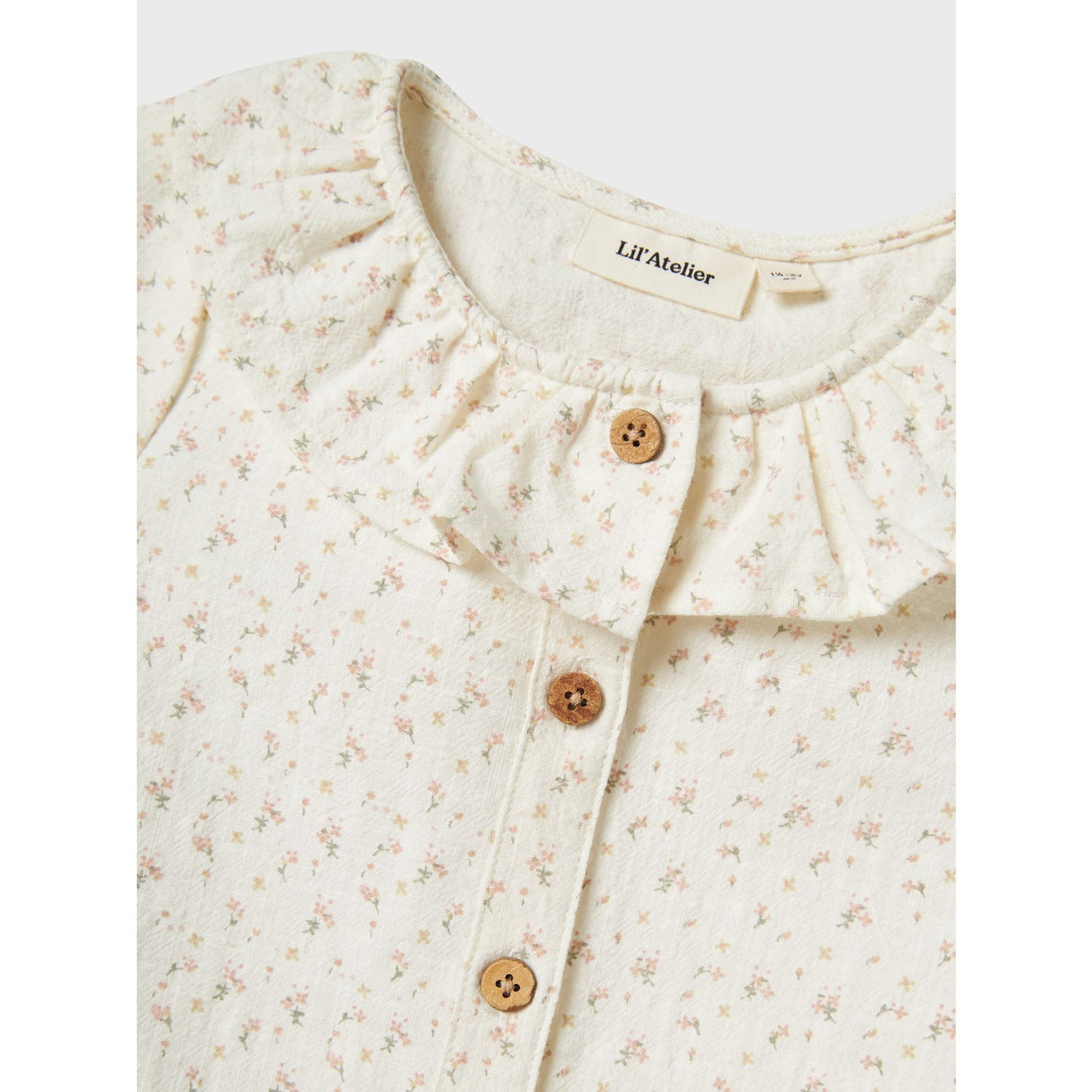 Lil'Atelier Coconut Milk Nmfhailey Ss Loose Skjorte Lil