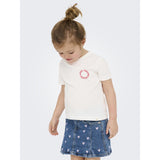 Kids ONLY MINI Cloud Dancer Cute Kmgcandy Life S/S Reg Printed Tee Jrs
