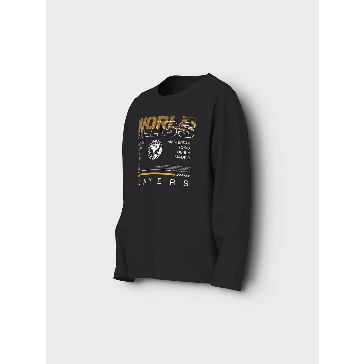 Name It Black World Class Nkmvictor Ls Rlx Topp