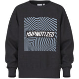 Name It Black Hypnotized Nkmvion Ls Nreg Sweat Unb