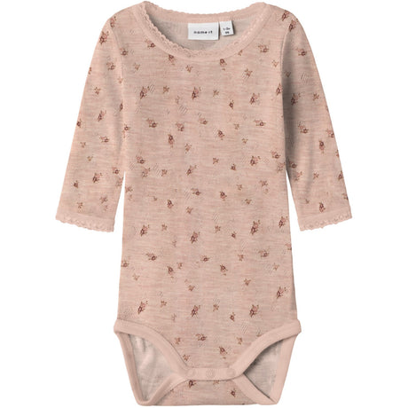 Name It Shadow Gray Small Flowers Nbfwang Ull Needle Ls Body Noos