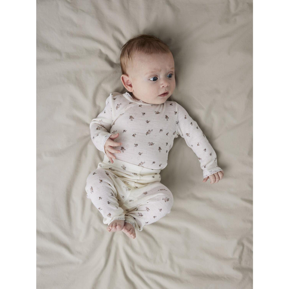 Name It Snow White Small Flowers Nbfwang Ull Needle Leggings Noos