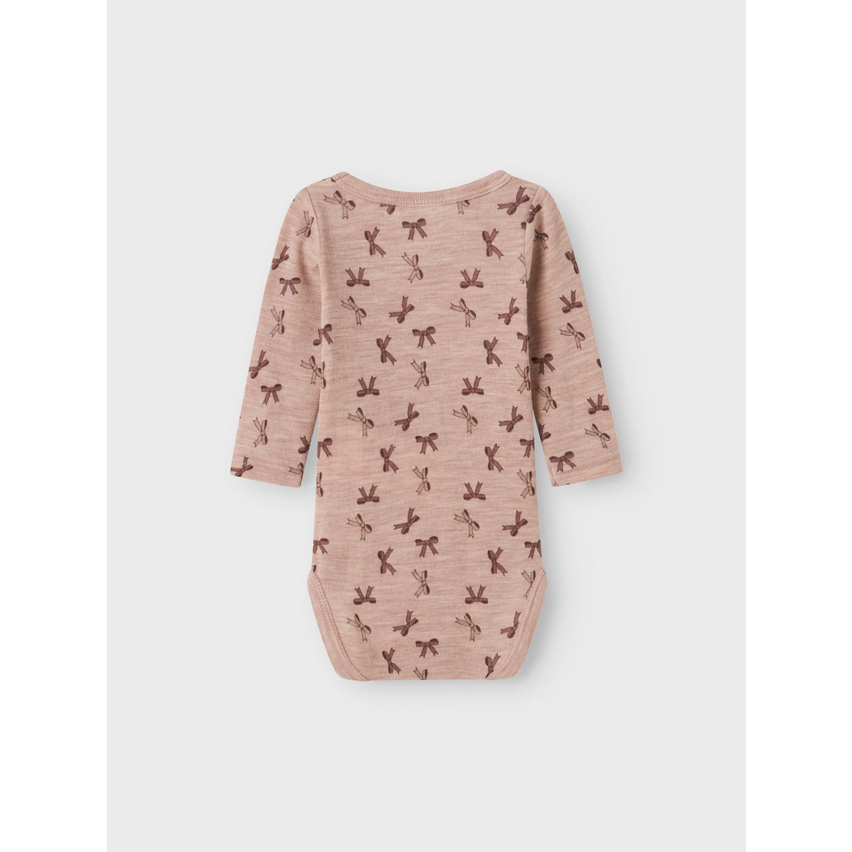 Name It Shadow Gray Bows Nbfwang Ull Rib Ls Body Aop