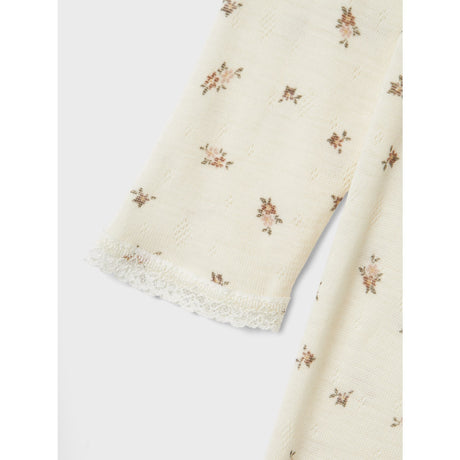 Name It Snow White Small Flowers Nmfwang Ull Needle Natt Drakt