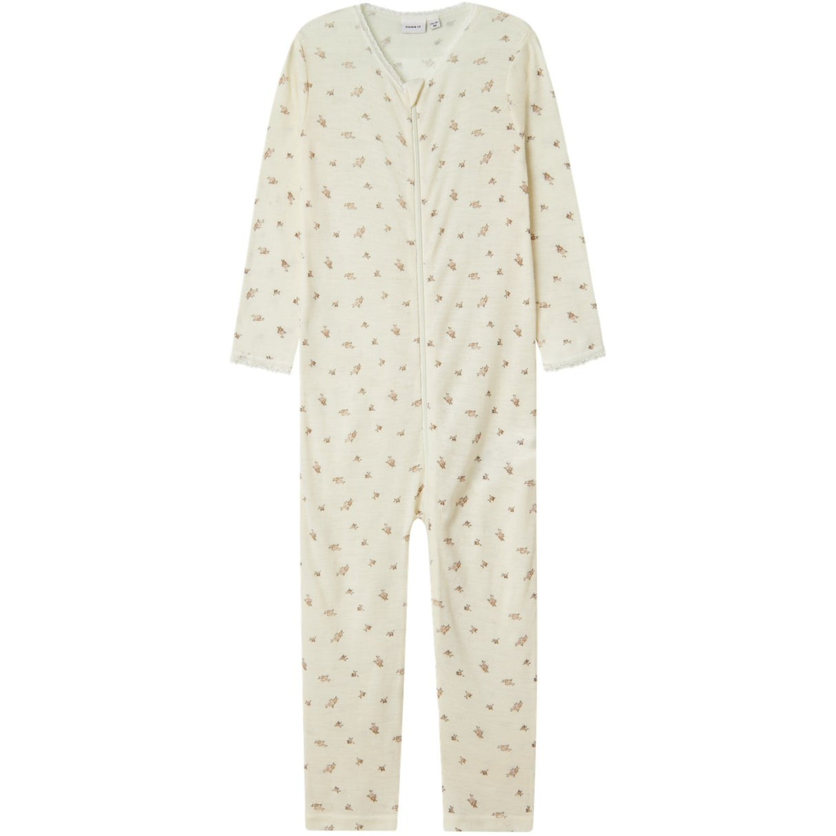 Name It Snow White Small Flowers Nmfwang Ull Needle Natt Drakt