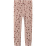 Name It Shadow Gray Bows Nmfwang Ull Rib Leggings Aop