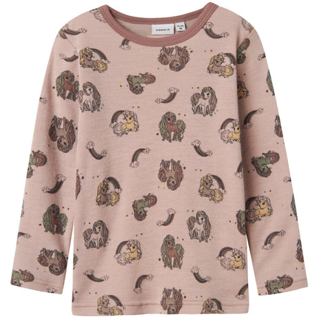 Name It Shadow Gray Unicorn Nmfwillit Ull Ls Topp