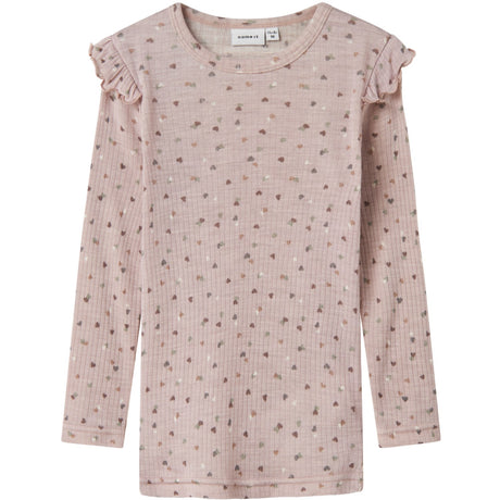 Name It Shadow Gray Duts Nmfwomi Wo/Mo Ls Topp