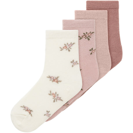 Name It Shadow Gray Nmfwak Wo/Bl 4P Strømper