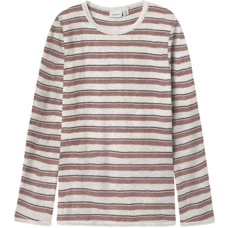 Name It Antler Snow White Nkfwang Ull Needle Ls Topp