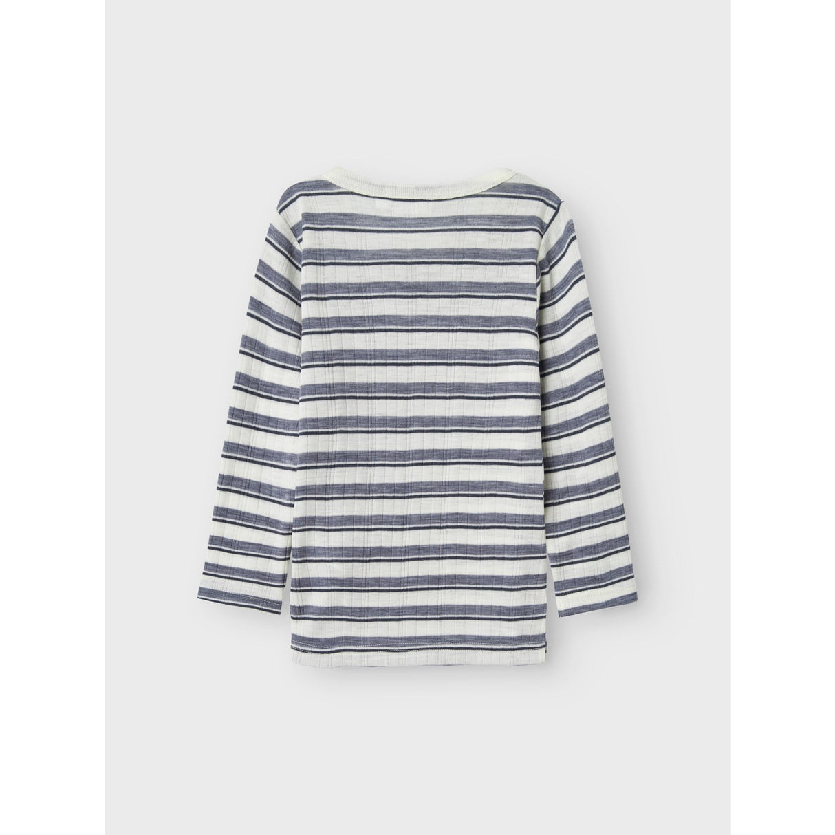 Name It Folkstone Gray Snow White Nmmwang Ull Needle Ls Topp Noos