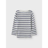 Name It Folkstone Gray Snow White Nmmwang Ull Needle Ls Topp Noos