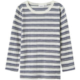 Name It Folkstone Gray Snow White Nmmwang Ull Needle Ls Topp Noos