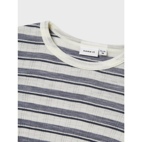 Name It Folkstone Gray Snow White Nmmwang Ull Needle Ls Body Noos