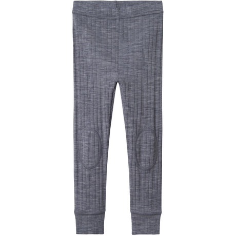 Name It Folkstone Gray Nmmwang Ull Needle Long Johns Solid Noos