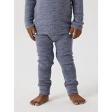 Name It Folkstone Gray Nmmwang Ull Needle Long Johns Solid Noos