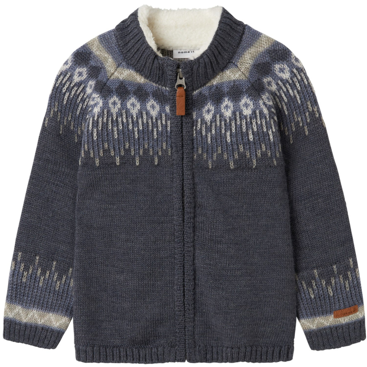 Name It Ombre Blue Iceland Nmmwriss Ull Ls Strikk Card
