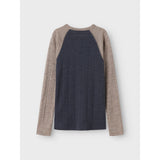 Name It Ombre Blue Satellites Sleeves Nkmwang Ull Needle Ls Topp Solid