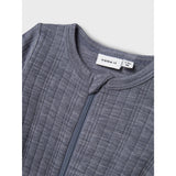 Name It Folkstone Gray Nbmwang Ull Needle Natt Drakt Solid Noos