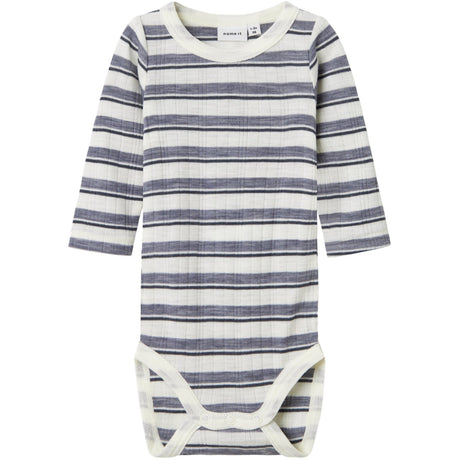 Name It Folkstone Gray Snow White Nbmwang Ull Needle Ls Body Noos