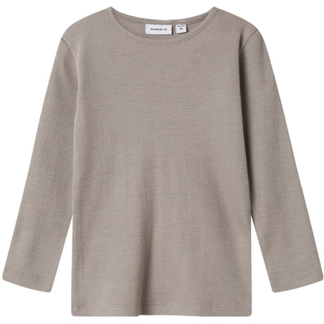 Name It Satellite Nmmwossa Wo/Si Rib Ls Topp