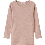 Name It Shadow Gray Nmnwax Ull Rib Ls Topp Noos