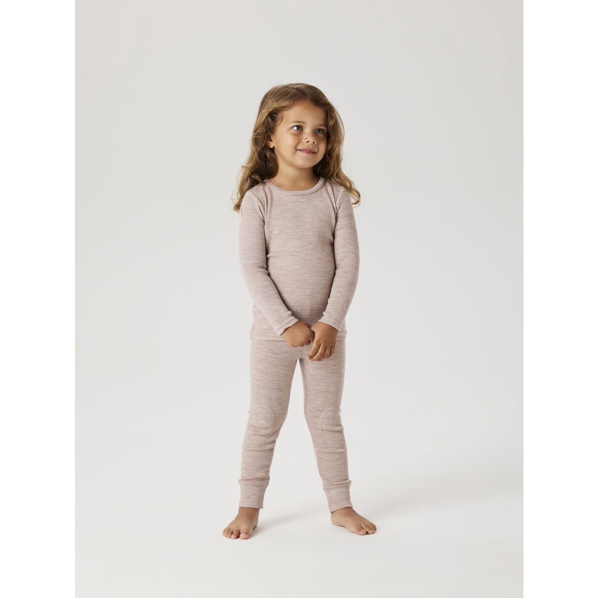 Name It Shadow Gray Nmnwax Ull Rib Ls Topp Noos