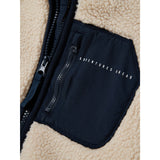 Name It Moonbeam Chest Pocket Dark Sapphire Nknmattia Sherpa Jakke Pb