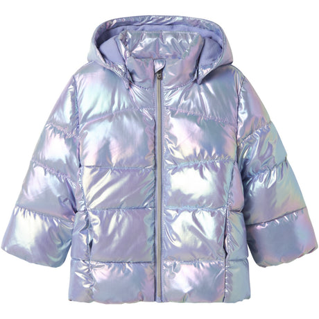 Name It Pastel Lilac Nmfmolina Puffer Jakke Shiny